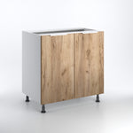 Tölgy és fehér színű konyha 2.6m LB260