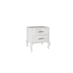 Éjjeliszekrény két fiókkal fényes fehér színben MP52