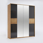 Hálószoba bútor szett láva és tölgy színben RA104