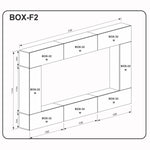 Nappali bútor szett magasfényű fehér szín BXF2