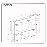 Nappali bútor szett magasfényű fehér szín BXF6