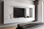Nappali bútor szett magasfényű fehér szín BXF2